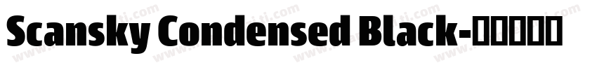 Scansky Condensed Black字体转换